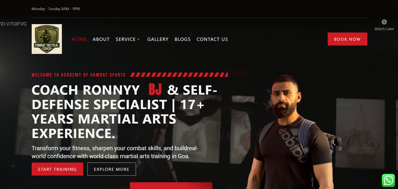 Coach Ronny - MMA Website